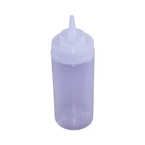 Chef Inox Squeeze Bottle  - Wide Mouth 480ml/16oz Clear