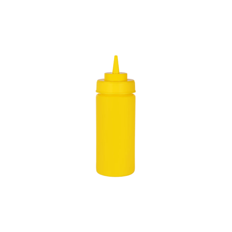 Chef Inox Squeeze Bottle  - Wide Mouth 480ml/16oz Yellow