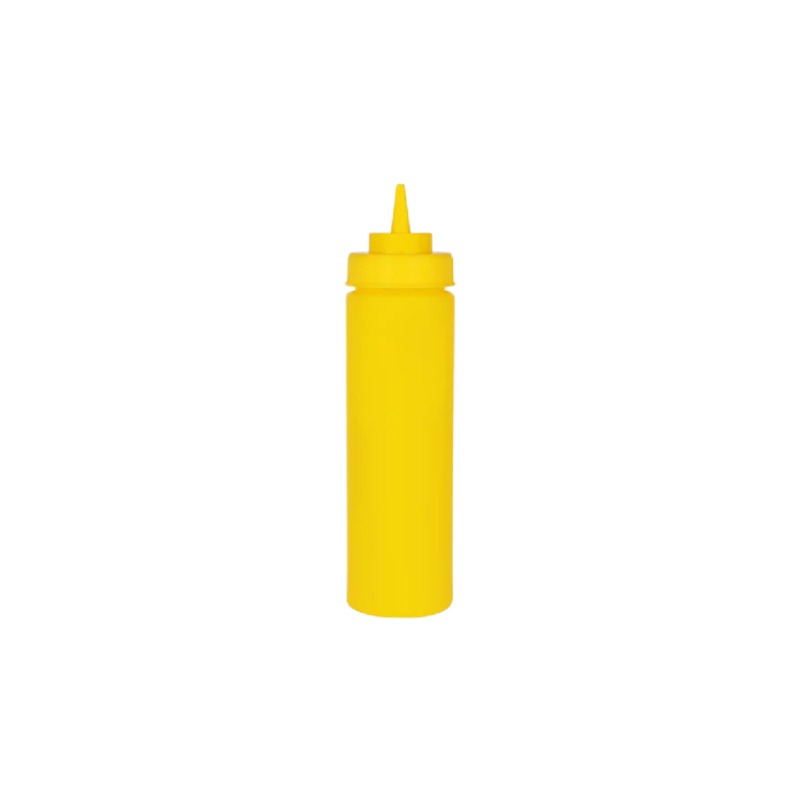 Chef Inox Squeeze Bottle  - Wide Mouth 720ml/24oz Yellow (Box of 12)