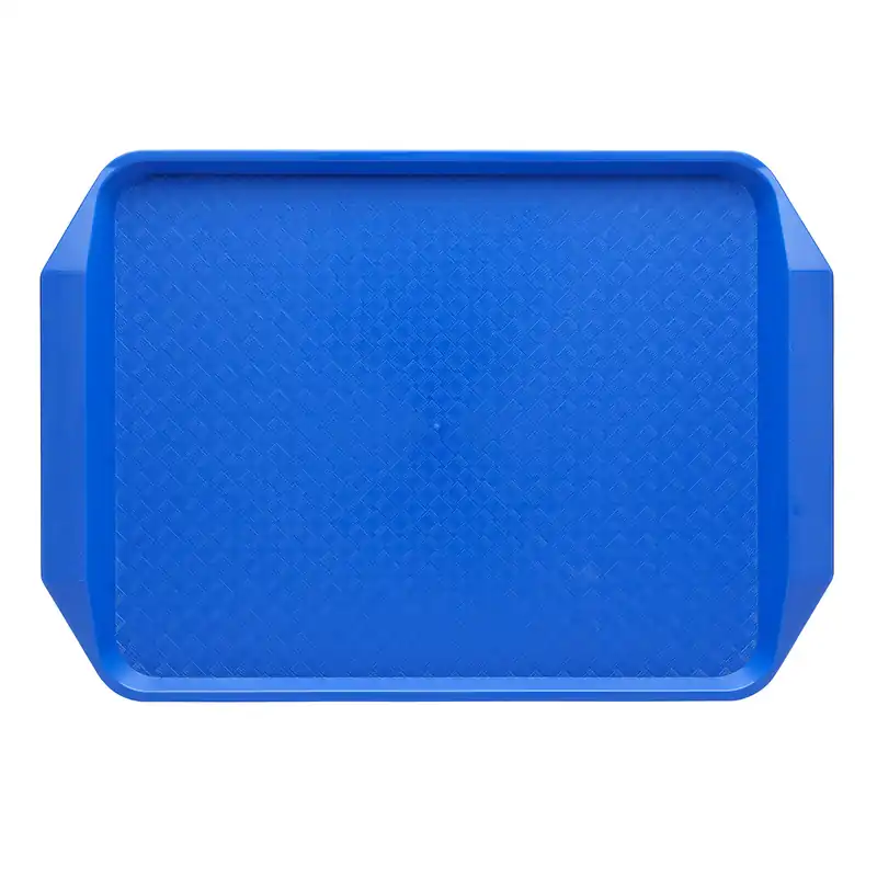 Chef Inox Blue Polypropylene Rectangular Fast Food Tray 425x300mm  (Box of 25)