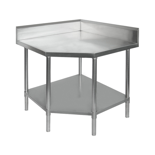 Modular Systems 0900-6-WBCB-H Corner Work bench with Splashback and Undershelf 900 x 900 x 900mm