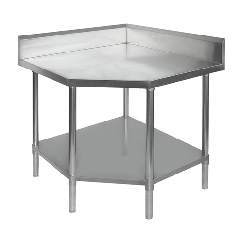 Modular Systems 0900-7-WBCB-H Corner Work bench with Splashback and Undershelf 900 x 900 x 900mm