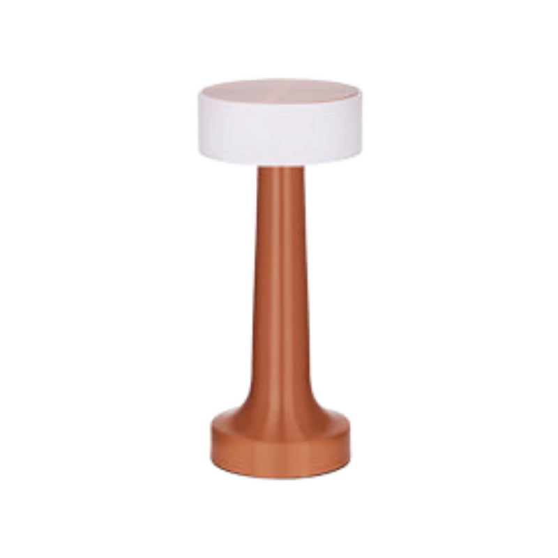 Tablekraft Aura Cordless LED Table Lamp 90x205mm - Brushed Copper