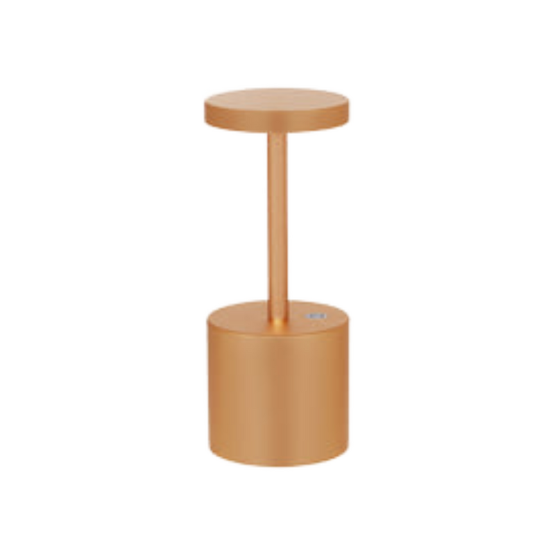 Tablekraft Charlotte Cordless LED Table Lamp 200mm - Brushed Brass