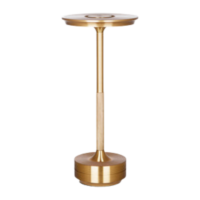 Tablekraft Stella Cordless LED Table Lamp 130x275mm - Brushed Brass