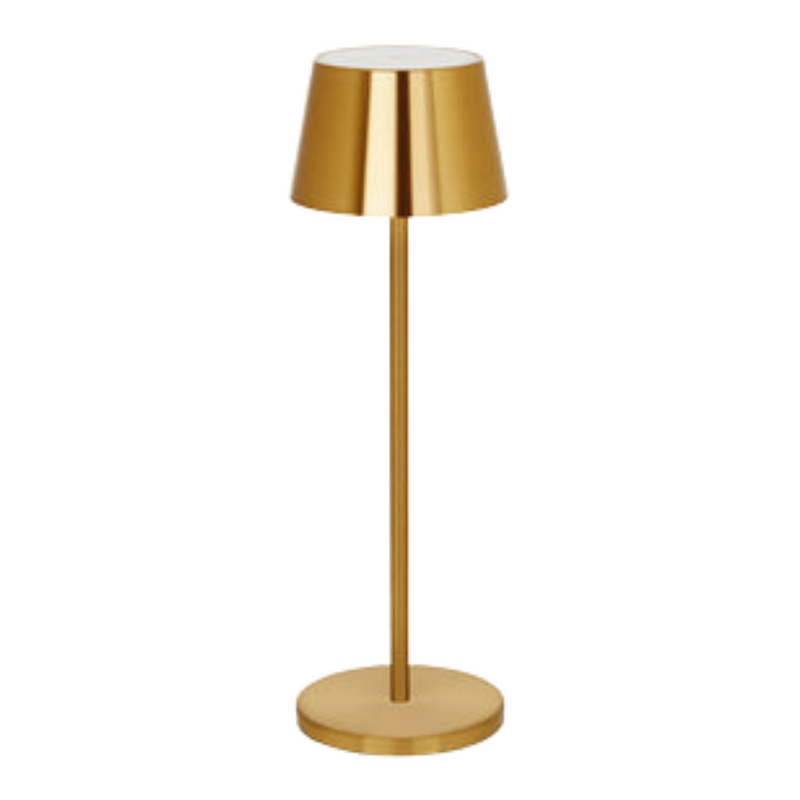 Tablekraft Amelia Cordless LED Table Lamp 110x350mm - Brushed Brass