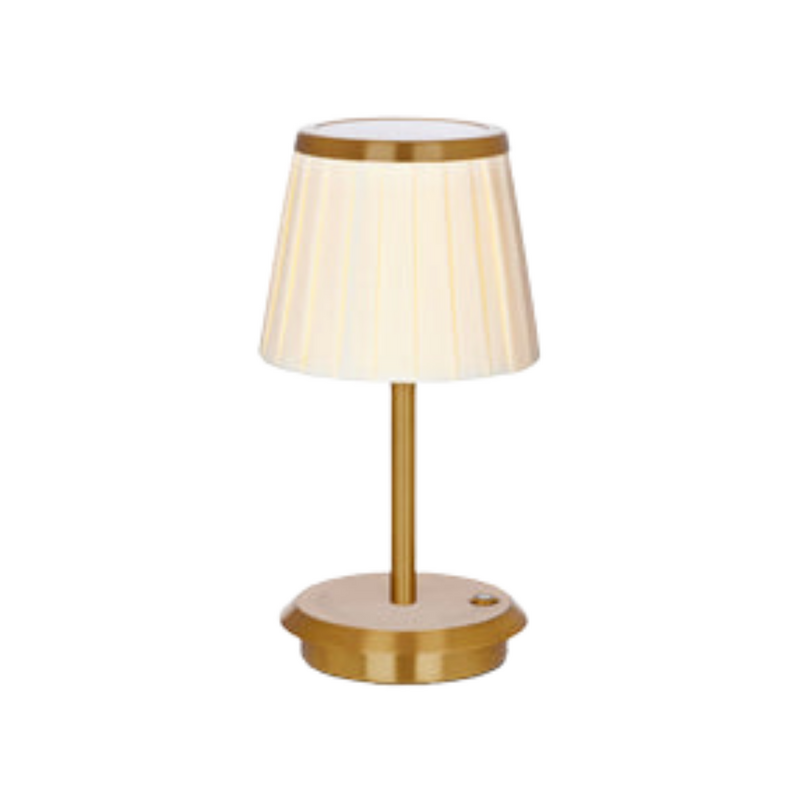 Tablekraft Adelaide Cordless LED Table Lamp 135x260mm - Brushed Brass