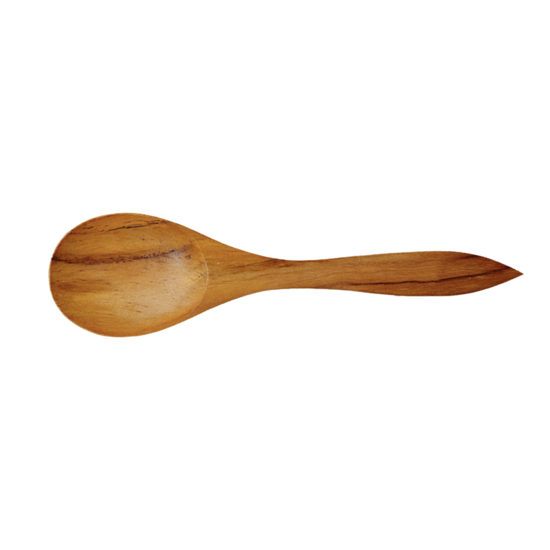 homLiv Angela Teak Wooden Serving Spoon - 260mm