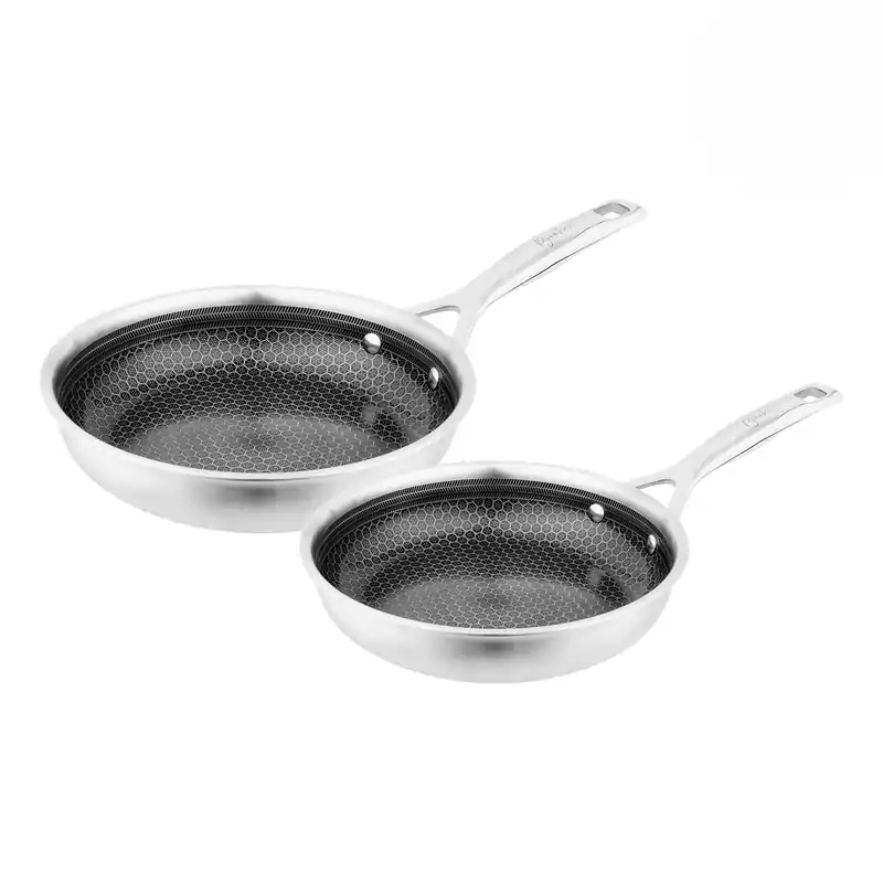 Pyrolux Pyrohex 2 Piece Fry Pan Tri-ply Set 200mm & 280mm
