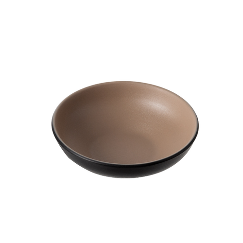 Coucou Melamine Round Bowl 12.3x3.8cm - Beige & Black