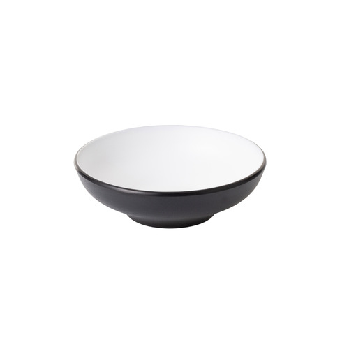 Melamine Dual Colour Round Bowl 12.3cm - White & Black