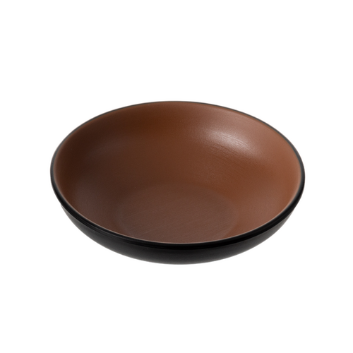 Coucou Melamine Round Bowl 14.9x4.1cm - Brown & Black