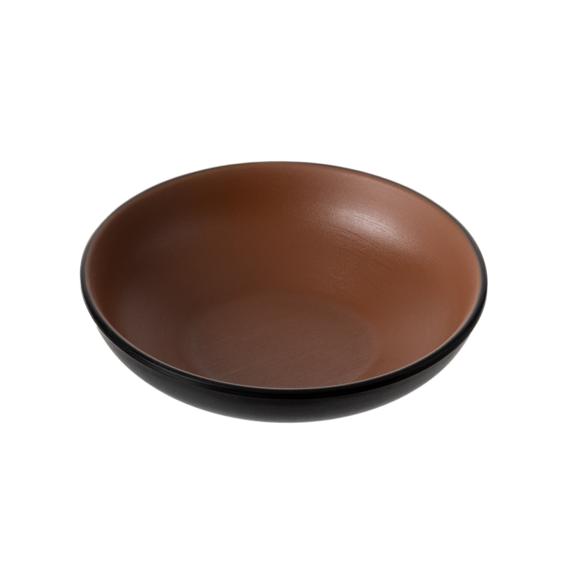 Coucou Melamine Round Bowl 14.9x4.1cm - Brown & Black