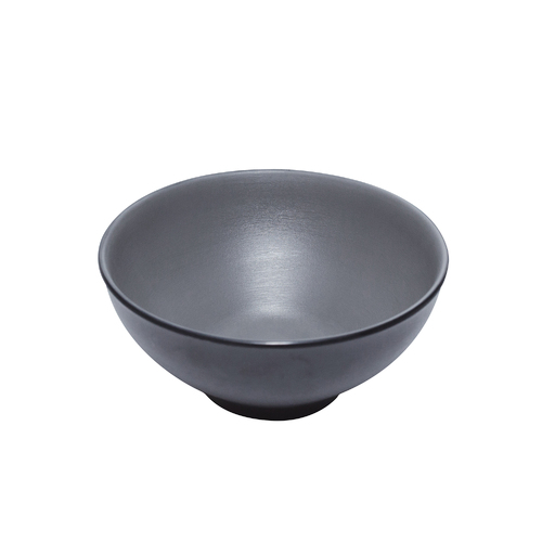 Coucou Melamine Round Bowl 15.2x7.1cm - Grey & Black