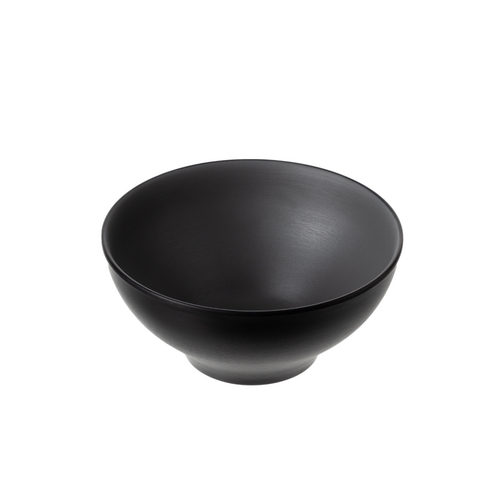 Coucou Melamine Round Bowl 16.5x7.7cm - Grey & Black