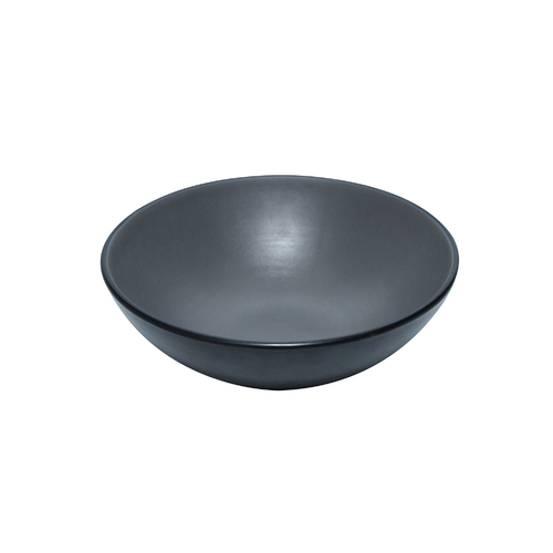 Coucou Melamine Round Bowl 16.2x5.5cm - Grey & Black