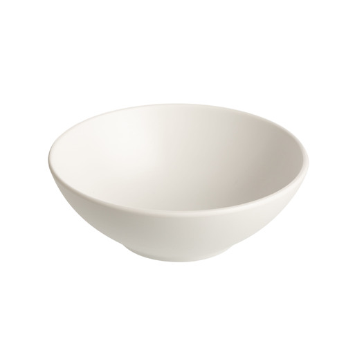CouCou Dual Colour Round Bowl 16cm - White & White
