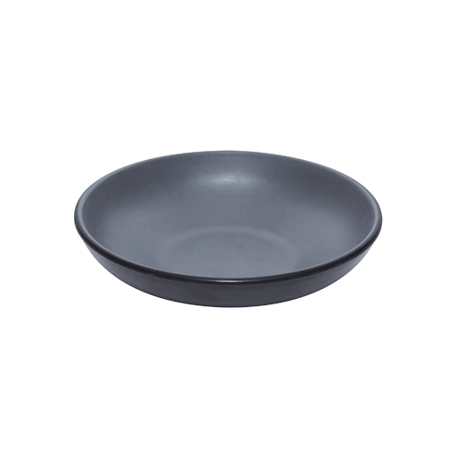 Coucou Melamine Round Bowl 17.4x4.4cm - Grey & Black