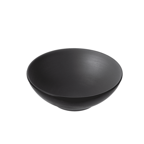 Coucou Melamine Round Bowl 18.7x6.3cm - Grey & Black