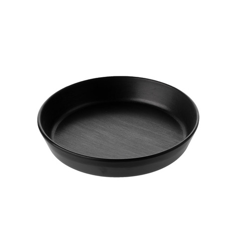 CouCou Dual Colour Flat Round Bowl 19cm - Black & Black