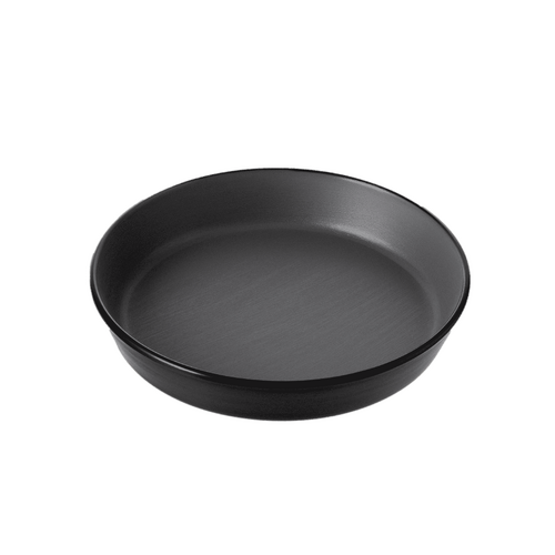 Coucou Melamine Flat Round Bowl 19.1x3.2cm - Grey & Black