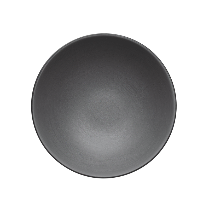 Coucou Melamine Round Bowl 21.2x7.2cm - Grey & Black