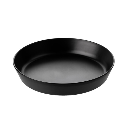 CouCou Dual Colour Flat Round Bowl 29cm - Black & Black