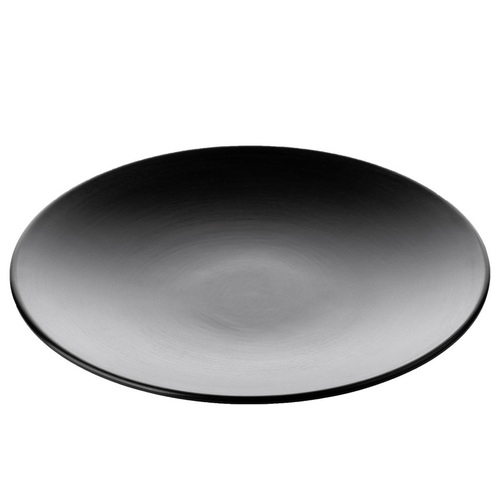 CouCou Dual Colour Round Plate 23cm - Black & Black