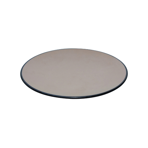 Coucou Melamine Round Plate 22.9x2.5cm - Beige & Black