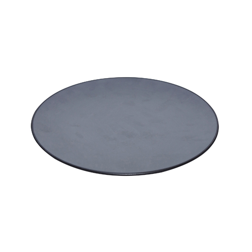 Coucou Melamine Round Plate 25.4x2.9cm - Grey & Black