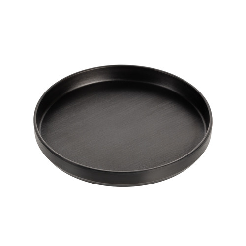 CouCou Dual Colour Round Edge Plate 20cm - Black & Black