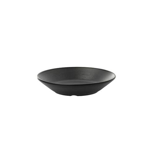 Coucou Melamine Round Sauce Dish 9.5cm - Grey & Black