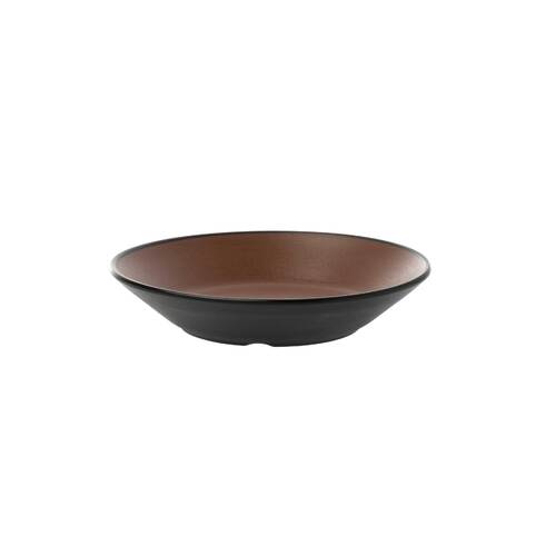 Coucou Melamine Round Sauce Dish 11.3x2.3cm - Brown & Black