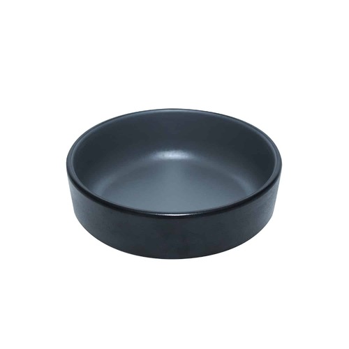 Coucou Melamine Small Round Dish 12.7x4.4cm - Grey & Black