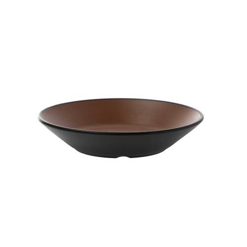 Coucou Melamine Round Sauce Dish 13x8cm - Brown & Black