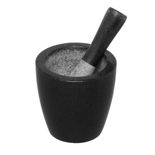 Avanti Conical Mortar & Pestle 130mm - Black Solid Granite