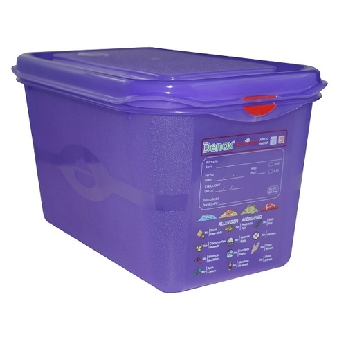 Air Tight Allergenic Gastronox Container With Washable Labelling 1/4 4.3L