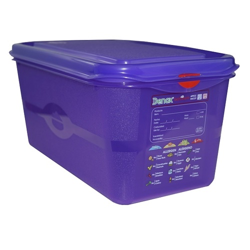 Air Tight Allergenic Gastronox Container With Washable Labelling 1/3 6L