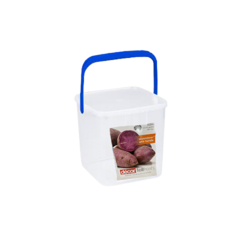 Decor Tellfresh Storer with Handle 12.5lt - Blue Handle