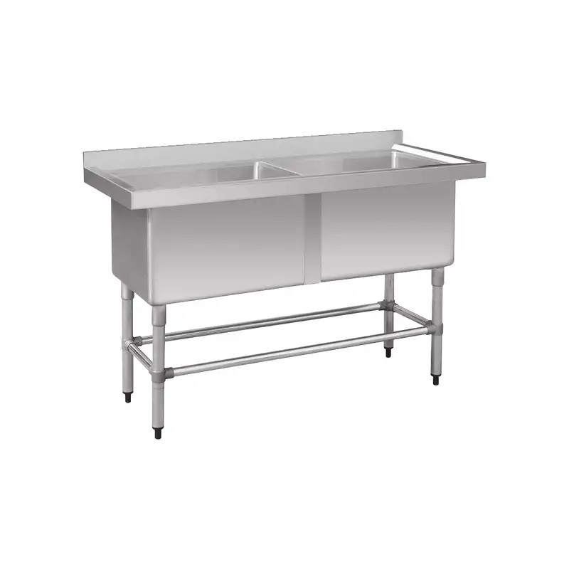 Modular Systems 1410-6-DSB Deep Pot Double Sinks 1410 x 600 x 900mm