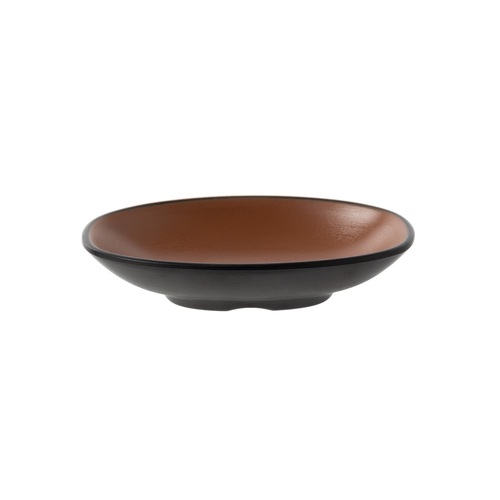 Coucou Melamine Oblong Plate 13.8.5cm - Brown & Black