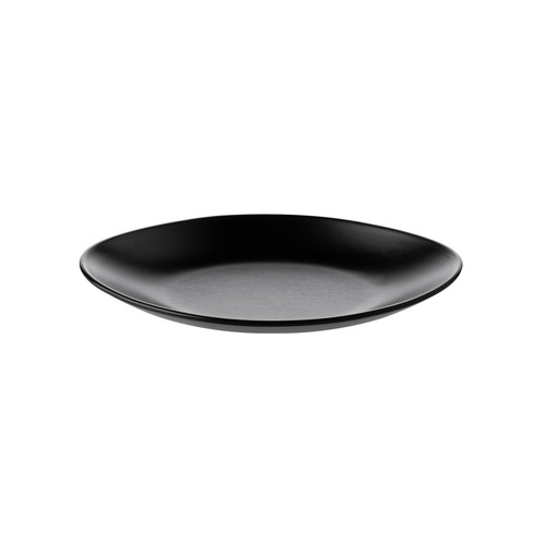 CouCou Dual Colour Oval Plate 24.5x15cm - Black & Black