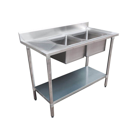 Modular Systems 1500-6-DSBR Double Sink Bench Right Handed 1500 x 600 x 900mm