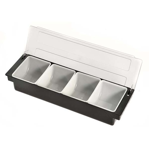 Bar Condiment Dispenser - 4 Compartment