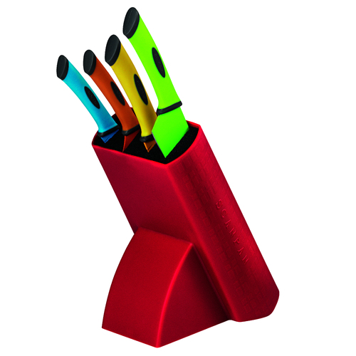 Scanpan Spectrum 5 Piece Knife Block Set - Colourful