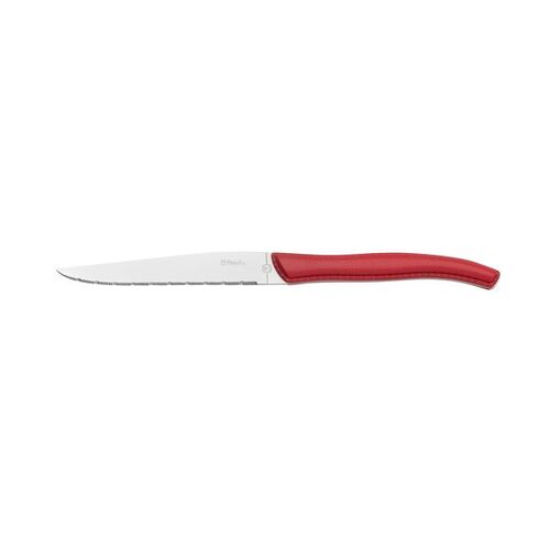 Amefa Faux Leather Steak Knife Red Handle 232mm (Box of 12)