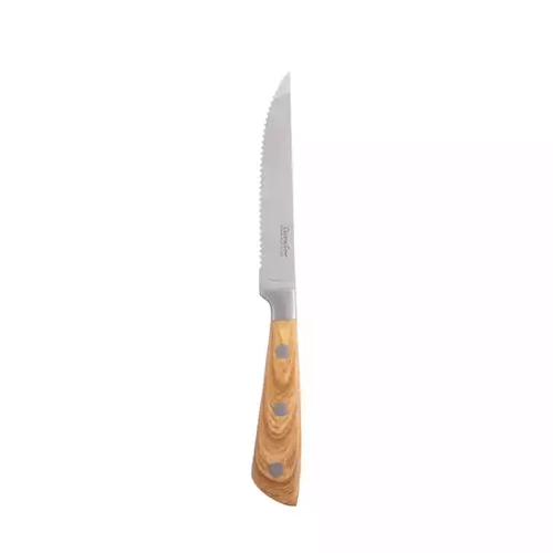 Cavalier Oak Steak Knife Riveted Handle 245mm (Box of 6)