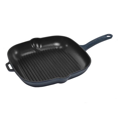 Chasseur Square Grill Pan Liquorice Blue 250mm