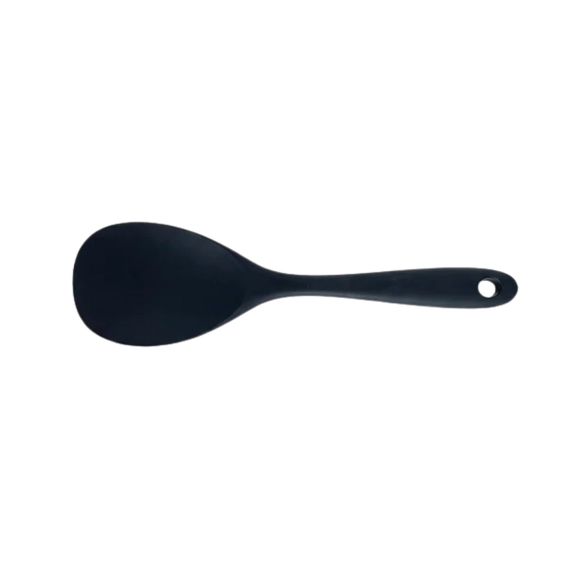 Chef Inox Serve Black Silicone Flat Spoon 225mm