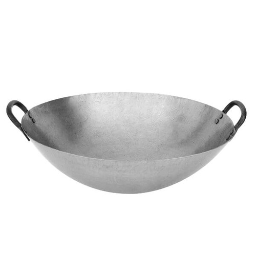 Iron Wok 2 Handles, Round Bottom 650mm 